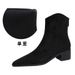 ShoeVault 578-3 European And American Style Simple Winter Versatile Chunky Mid Heel Pointed Toe Suede Fashion Short Tube Women's_vogvips.com