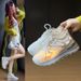 Half Tray White Shoes Student Breathable Inner Height Increase Casual Street Shooting Board Shoes_vogvips.com