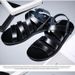 Summer Beach Breathable Casual Leather Sandals 2025 New Korean Version Trendy Cowhide Men's Shoes_vogvips.com
