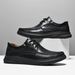 Plus Size Lace Up Men's Shoes Cowhide Spring And Summer Leisure Men's Shoes Gommino Men's Comfortable Leather Outdoor Ca_vogvips.com