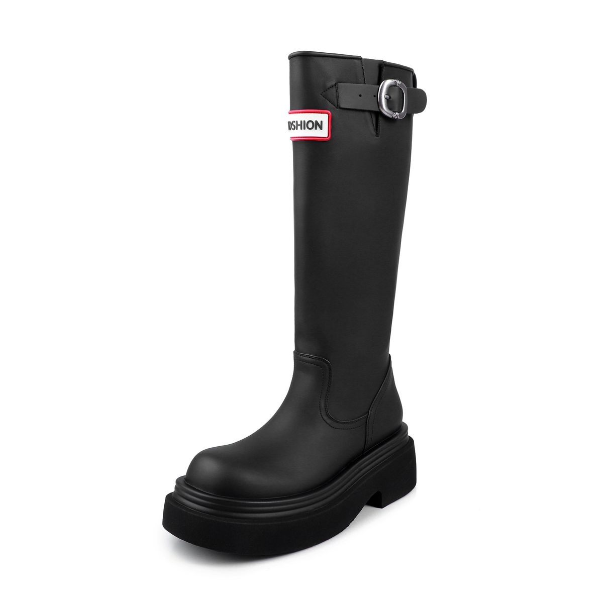 Outdoor Red Rain For Women 2025 New Autumn Winter Versatile Round Toe Thick Sole High Tube Riding Over-the-Knee Long_vogvips.com