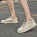 Hollow Men's Shoes Thick Baseplate Shoes Skateboard Shoes Mesh White Shoes Men's Casual Large Size Shoes Men_vogvips.com