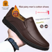 European Warm Series Nbzb Autumn Winter Fleece-Lined Middle-Aged Elderly Men's Casual Shoes Genuine Loafers Leather Soft Sole Gentleman_vogvips.com