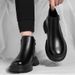 European Warm Series 2025 Winter British Style Zipper Martin Men Mid-top Warm Snow Short Men's Boots_vogvips.com