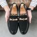 Suitable For All Seasons 2025 Spring Autumn New Loafers Patent Leather Casual Shoes Men_vogvips.com