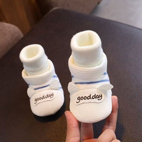 Baby Walking Soft Sole Spring Autumn Winter 0-1 Year Old Newborn Boys And Girls Cotton Indoor Non-Slip Floor Socks Shoes_vogvips.com