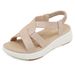 360-9 New 2025 Rhinestone Thick Sole Large Size Lightweight Sweet Sandals For Women_vogvips.com