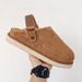 Women's Round-Toe Slip-On Slippers - Plush Fleece Lined, Rubber Sole, Backless Design (Black/Beige/Brown) | All-Season Comfort For Home & Outdoors_vogvips.com