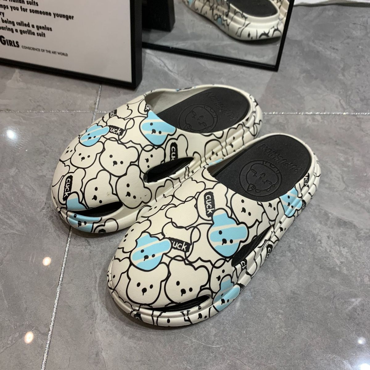 New Summer Men Women, Suitable Outdoor And Indoor Use, Hollow-out Closed-toe Slip-on For Couples, Lazy Slippers_vogvips.com