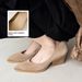 Cameido French Retro Pointed Toe High Heel Office Pumps For Women In Spring_vogvips.com