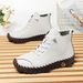 Handmade Casual Versatile Soft-Soled Mom Shoes, Large Size High-Top Women's Shoes, Flat Single Shoes, Casual Shoes_vogvips.com