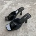 Elegant Girls High Heel Sandals Slippers .stiletto Heel,square Toe Casual Party Summer Women Mules Heels Shoes_vogvips.com