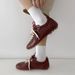 Vintage Two-Tone Lace-Up Ballet Sneakers For Women & Men – Retro-Inspired Suede Training Shoes With Hidden Wedge Sole, Casual Comfort_vogvips.com
