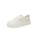 Women's Thick-Soled White Sneakers, Hollowed-Out And Breathable, 2026 Summer New Model, Versatile, Lightweight, Mesh,_vogvips.com