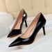 MTX A Fashion Sexy Metal Heel Shallow Mouth Pointed Toe Nightclub Slimming High Heels Women S Single Shoes_vogvips.com