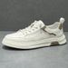 Sneakers Spring New Genuine Leather Breathable White Sports Casual Trendy Versatile No-Tie Men's Shoes_vogvips.com