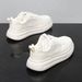 Men's Spring/Summer New Sporty Casual Mesh Shoes, Versatile Breathable White Shoes, Ultra Light Thick Sole Height Increasing Sneakers, Men's X18_vogvips.com