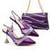 High-heeled sandals with dinner bag set Fashion design rhinestone evening bag shoes_vogvips.com