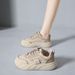 Minimalist White Canvas Sneakers - Street Style Shoes (Breathable & Comfortable, Everyday Wear) - HC01_vogvips.com