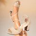 Cross-border Plus-size Women's Sandals 2025 Summer New Korean Style Beaded Peep-toe High-heeled Shoes With Buckle And_vogvips.com