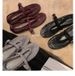 Grape Mom's Same Style: Sparkling Diamond Hollow Fishnet Mary Jane Sandals With A Single Strap, New Spring/summer 2026_vogvips.com