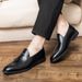 Tassel Wedding Leather Casual Men's Loafers Shoes Version Size Style Korean British Large Business Small Slip-On_vogvips.com