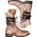 Plus Size Riding Boots – Adjustable Back Lace Vintage Boots (Waterproof & Wide Calf)_vogvips.com