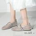 Cameido Silver Round-Toed Casual Shoes For Women's Daily Commuting_vogvips.com