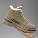 European Warm Series Autumn Winter Men's 2025 Martin Boots High-top Casual Warm Fleece Cotton Versatile Fashion Thick-soled Trendy Shoes_vogvips.com