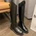 Winter Autumn Women Knee High Chelsea Fashion Low Heels Female Slip On Casual Shoes Ladies Long Western Boots 240911_vogvips.com