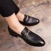 Shiny Leather For Platform Dress Shoes Slip On Men Loafers Party Designer Wedding Footwear Zapatos Para Hombres_vogvips.com