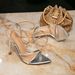 Women's High Heel Sandals Silver High Heel Women's Shoes Stiletto Fashion Party Evening Pointed Buckled High Heel Sandals_vogvips.com