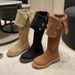 Chunky-heeled Knight Boots Women's Autumn/Winter New Retro Western Long Boots_vogvips.com