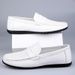 Euro Step Plus Size Men's Leather Shoes Ultrafine Hollow 2025 Spring New Fashion Trend Classic Loafers_vogvips.com