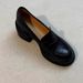 Sheepskin Version Lan Cabinet Thick Sole Chunky Heel Loafers For Women Petite Height Increasing Slip On Simple_vogvips.com
