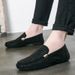 Men’s Shoes Men's Doudou Shoes Korean Men's Casual Shoes Lazy Shoes British Social Guys Low Top Breathable Men's Doudou Shoes_vogvips.com