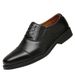 Spring And Autumn New Business Leather Shoes Men, Three-Connector Formal Work Shoes, Security Guard Interview Casual_vogvips.com