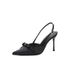 Elegant Style With Pointed Toe Stiletto High Heels, Korean Version, Fairy-like Charm, Closed-toe, Suitable For Dates,_vogvips.com
