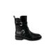 French Style Pointed Toe Side Zipper Short 2025 Autumn Winter Belt Buckle Versatile Slimming Thick Sole Motorcycle Boots_vogvips.com