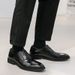Regal Footwear Three-Joint Leather For Men 2024 New Autumn British Style Formal Business Casual Black Pointed Wedding Groom Shoes_vogvips.com