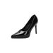 Soft Nude High Heels New Waterproof Platform Red Sole Patent Leather Pointed Toe Sexy Stiletto Single Shoes Women_vogvips.com
