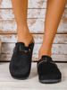 Men's Mule Shoes, New Spring Vintage Slip-On Casual Loafers With Pu Upper, Cork Grain Closed-Toe Half-Slippers, Flat Slippers With Adjustable Buckle_vogvips.com