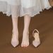 2026 Autumn And Summer New French Pointed Pink Rhinestone Sequins Thin Heel Light Mouth Sandals High Heels Fashion Shoes_vogvips.com