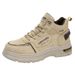Autumn Men's Breathable High-Top Work Shoes, Trendy Versatile Thick-Soled Non-Slip Casual Ankle Boots, Labor Protection_vogvips.com