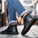 European Warm Series Autumn Winter 2025 Large Size Casual Mid-top Martin Boots With Cotton For Warmth Outdoor Korean Style Handmade Men's_vogvips.com