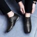 Large Size Dress Heightening Strap First Layer Soft Sole Casual Shoes_vogvips.com