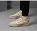Men's Casual Shoes Lace-up Contrasting Casual Shoes First Layer Men's Board Shoes_vogvips.com