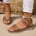 Women's Shoes Large Size Casual Sandals For Women Sports Style Slip On One Line Comfortable Fish Mouth Sandals_vogvips.com
