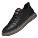 Cowhide Men's Shoes Men's Casual Leather Shoes Increase Height Men's Shallow Mouth One-pedal Shoes Men's Soft Leather Board Shoes_vogvips.com
