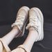 2025 Spring New White Sneakers, Versatile For All Seasons, Women's Fashionable Casual Shoes, Soft Sole Sports Shoes For Women_vogvips.com